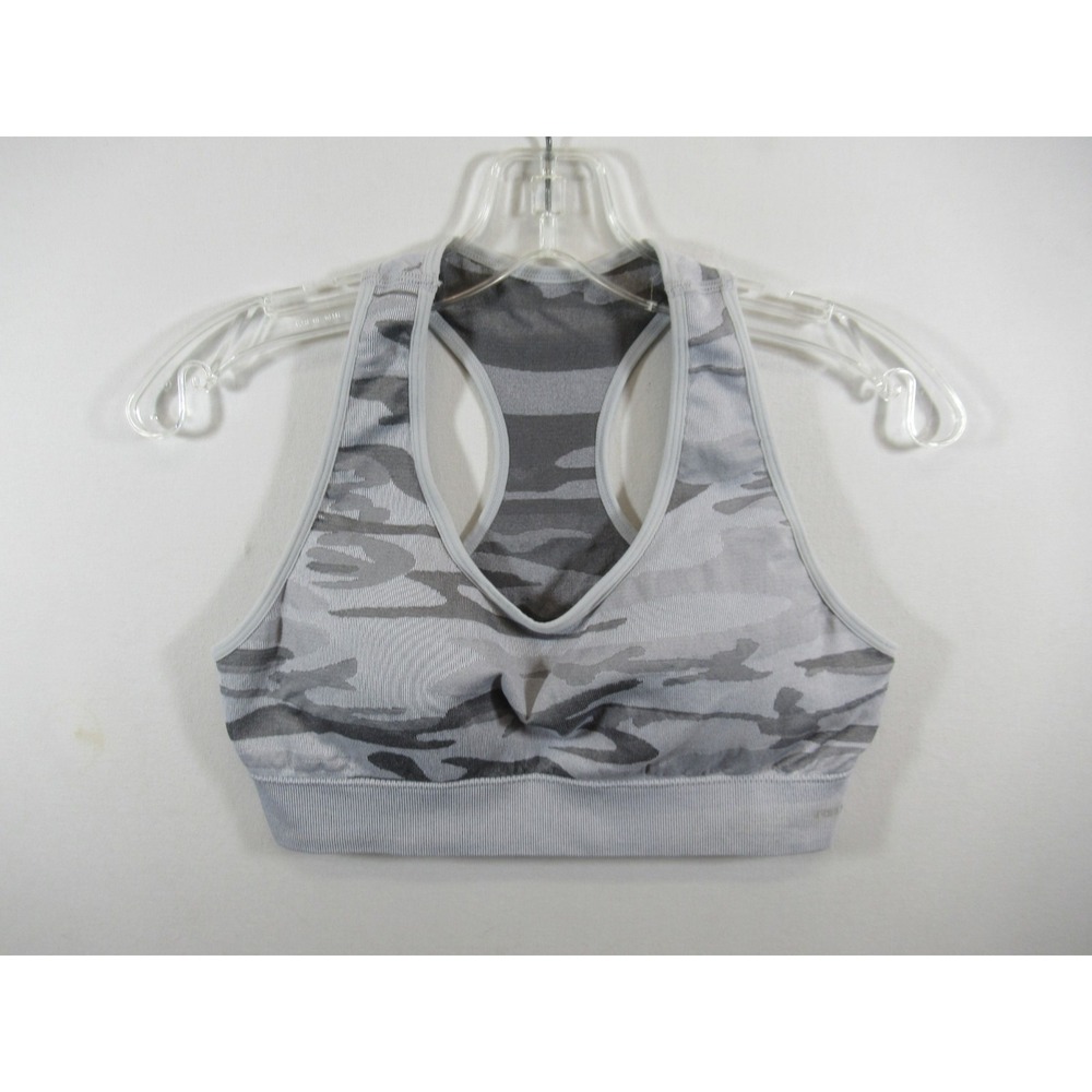 RBX Camo Racerback Sports Bra Large Wireless Pullover Removable Pads